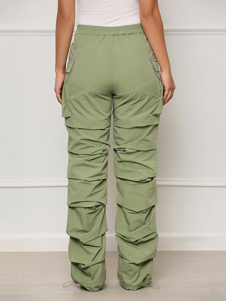 Loookus - Ruched Cargo Pants