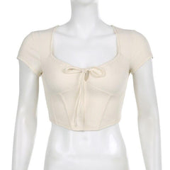 Loookus - Coquette Cropped Corset Top