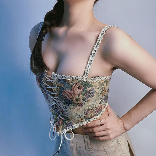 Loookus - Cottagecore Corset Top