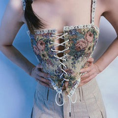 Loookus - Cottagecore Corset Top