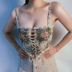 Loookus - Cottagecore Corset Top