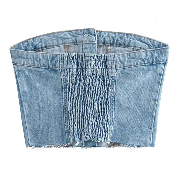 Loookus - Denim Corset Top