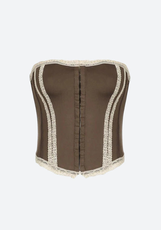 Loookus - Fairy Grunge Lace Corset Top