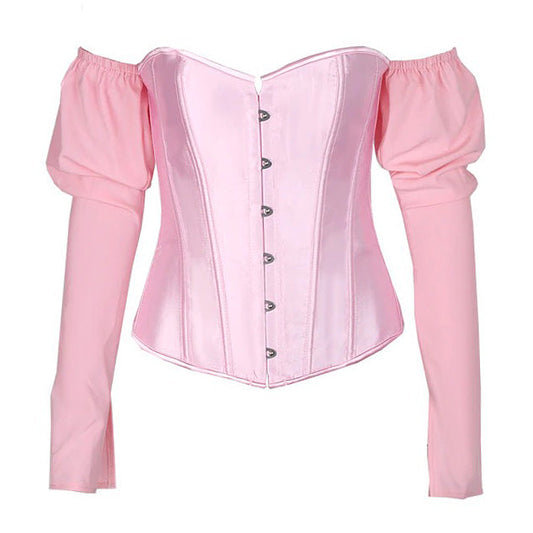 Loookus - Fairycore Long Sleeve Corset Top
