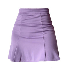 Loookus - Lavender Ruched Skirt