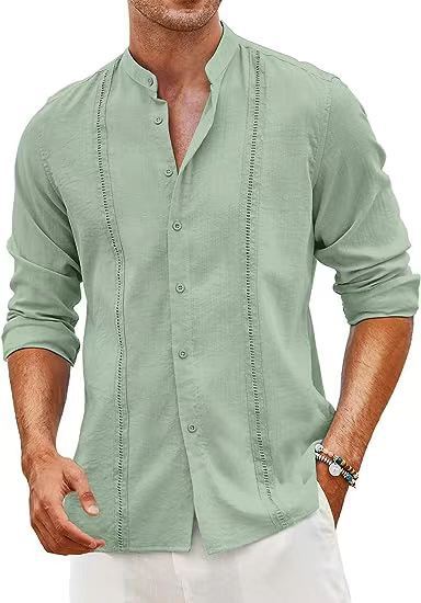 Loookus - Men's Daily High Quality Cotton Linen Shirt