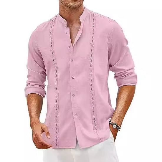 Loookus - Men's Daily High Quality Cotton Linen Shirt