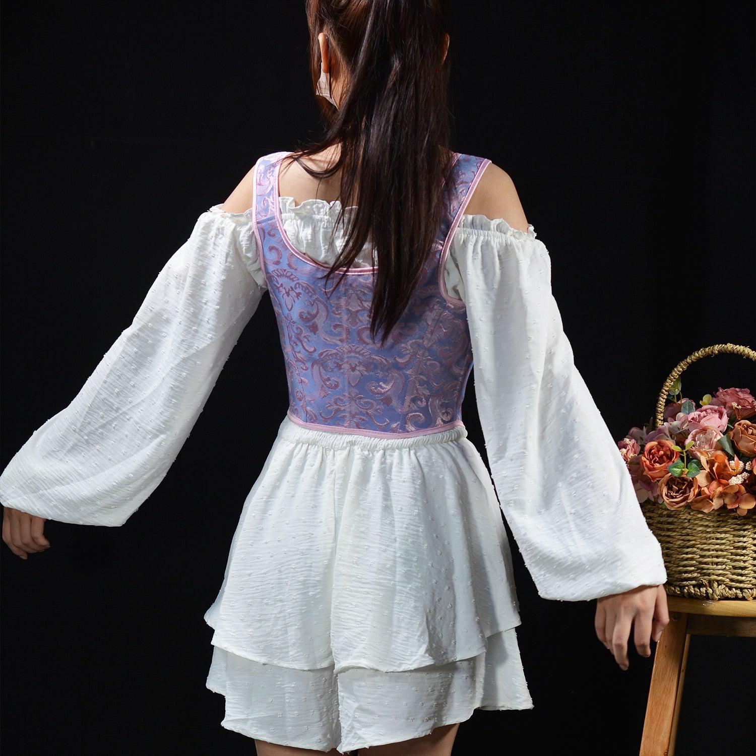 Loookus - Ribbon Detailed Corset Top