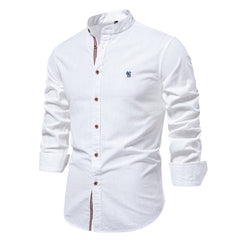 Loookus - 2025 Gentleman's Casual and Fashion Basic Style Cotton Shirt