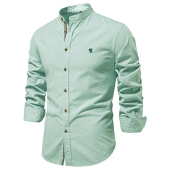 Loookus - 2025 Gentleman's Casual and Fashion Basic Style Cotton Shirt