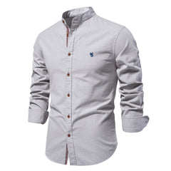 Loookus - 2025 Gentleman's Casual and Fashion Basic Style Cotton Shirt