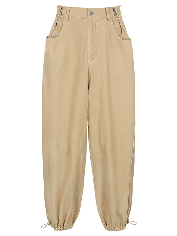 Loookus - Cargo Loose Fit Pants