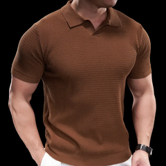 Loookus - Gentleman's Everyday Pure Color Fit Polo Tee Shirt