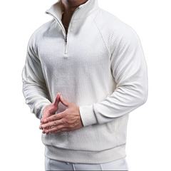 Loookus - Men's Long Sleeve Sport Polo Shirt