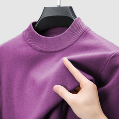 Loookus - Men's Basic Bottom Cashmere Sweater