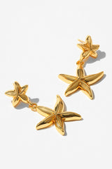 Loookus - Duble Starfish Stud Earrings