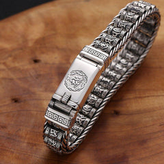 Loookus - 925 Silver Rotating Drum Hand Bracelet
