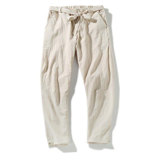 Loookus - Men's casual linen beam pants