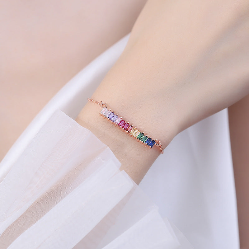 Loookus - Zircon Rainbow Bracelet