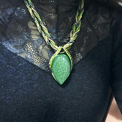 Loookus - Bohemian Vintage Glazed Drop Necklace