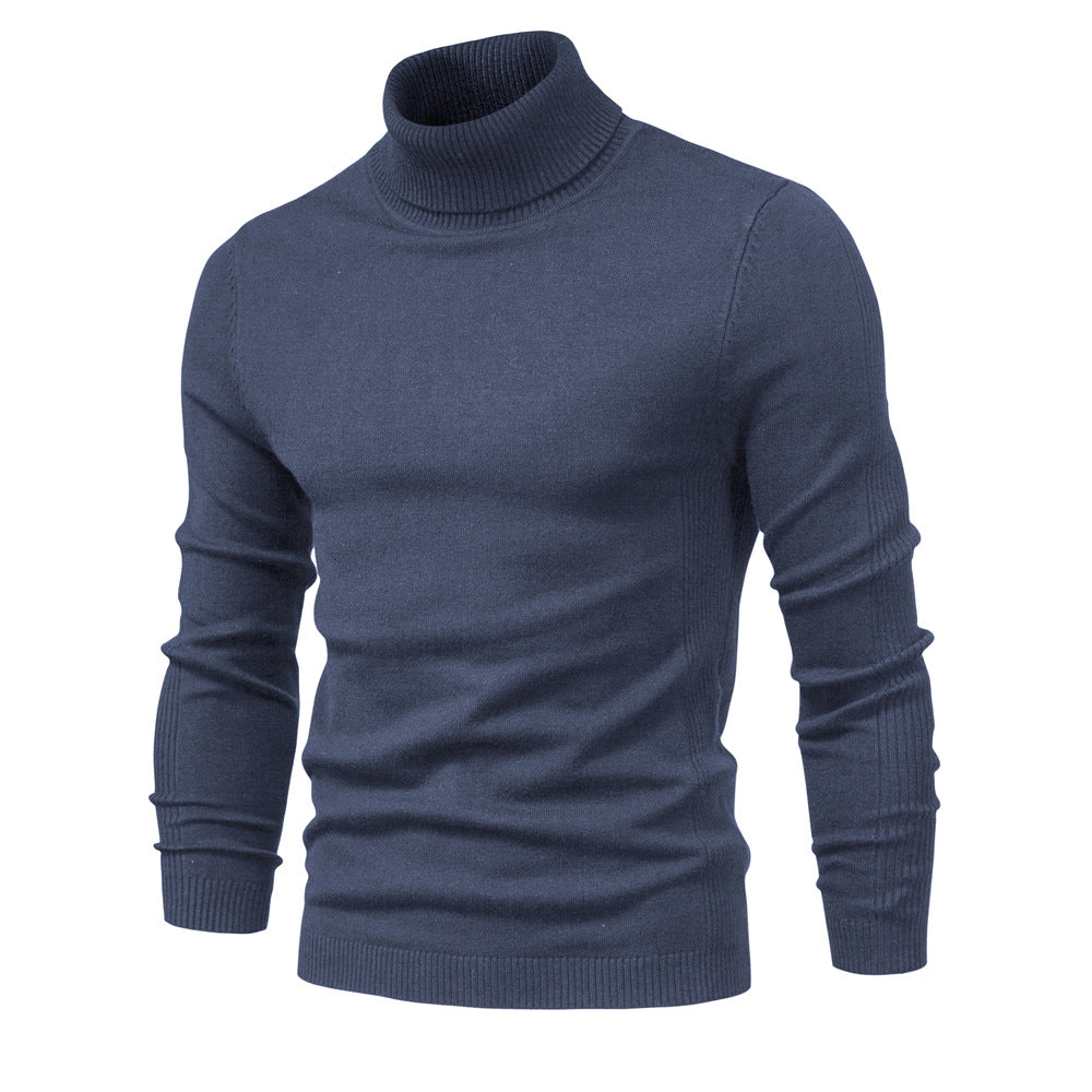 Loookus - Men's Turtleneck Basic Cashmere Base Sweater