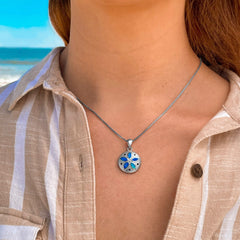 Loookus - Opal Sand Dollar Necklace