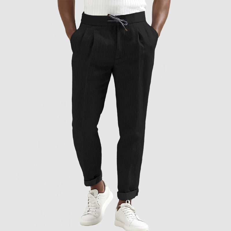 Loookus - Gentleman's Cotton Lace-Up Trousers