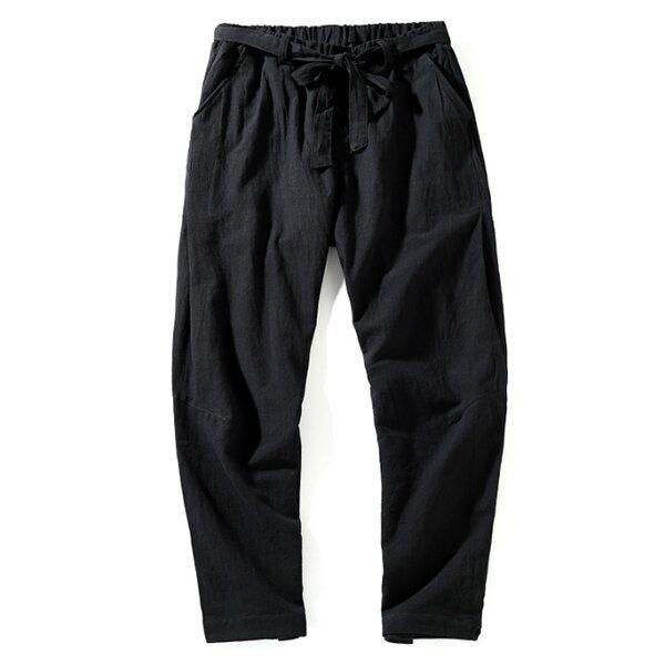 Loookus - Men's casual linen beam pants