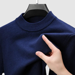 Loookus - Men's Basic Bottom Cashmere Sweater
