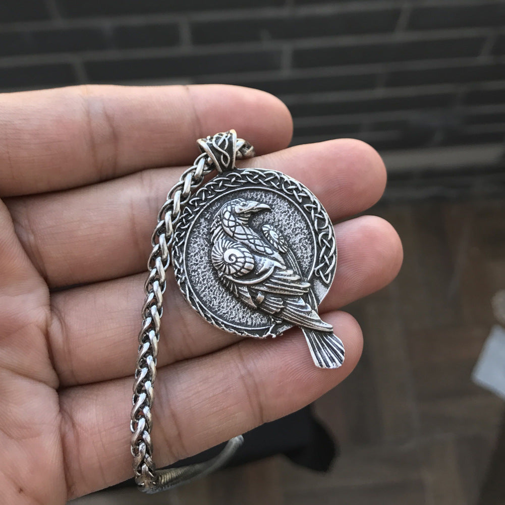 Loookus - Norse Raven Pendant