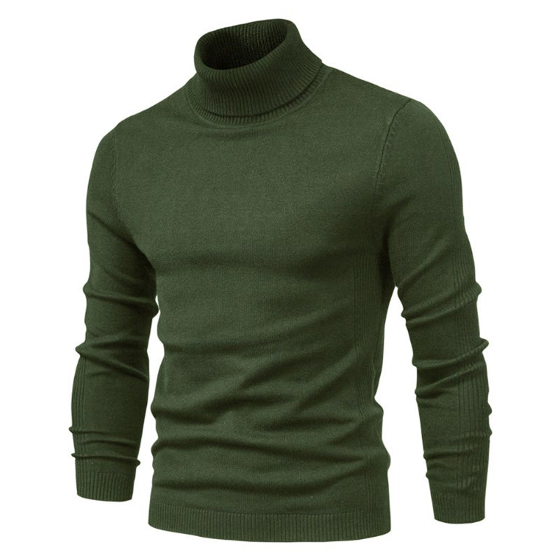 Loookus - Men's Turtleneck Basic Cashmere Base Sweater