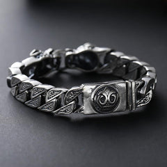 Loookus - 925 Silver leopard head  pure silver  fashion silver jewelry handmade Vintage Bracelet