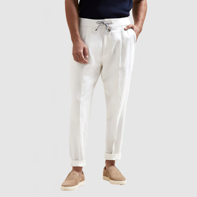 Loookus - Gentleman's Cotton Lace-Up Trousers