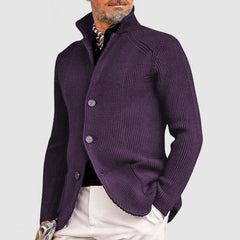 Loookus - Men's Elegant Lapel Knitted Pocket Jacket( NEW )