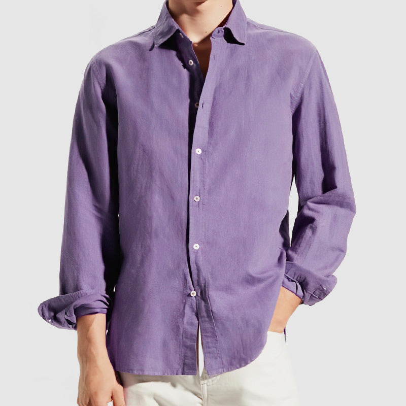 Loookus - Men's Casual Regular Fit Soft Cotton Shirt