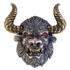 Loookus - Bull Silver Pendant Necklace