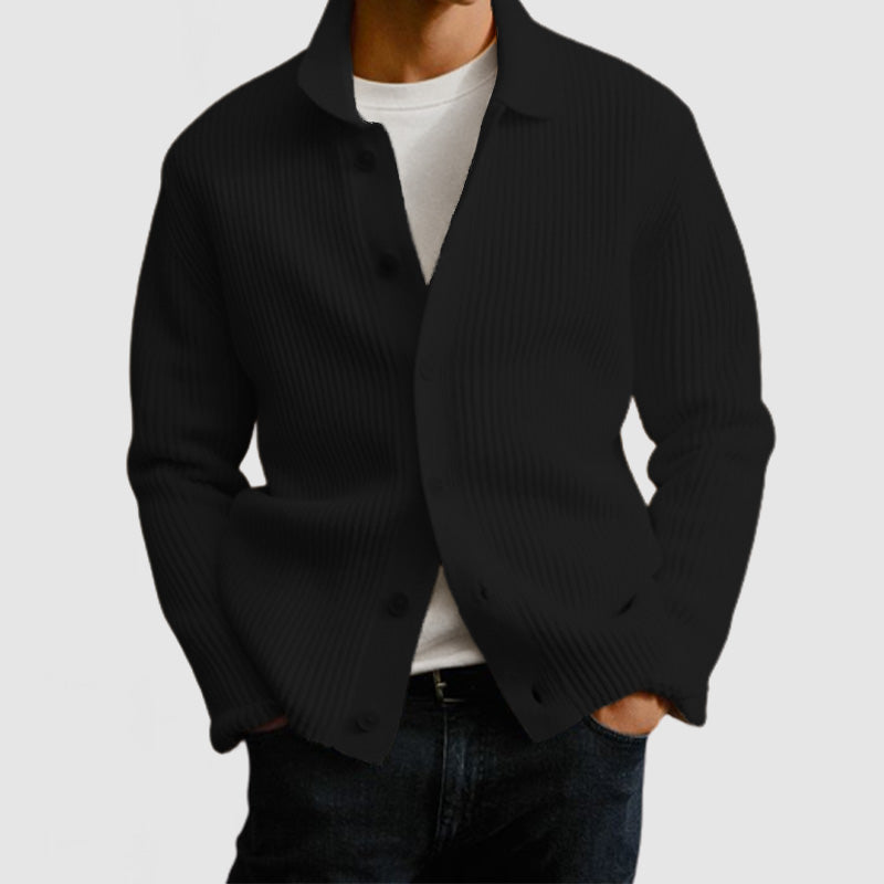 Loookus - Men's Casual Lapel Button Knitted Cardigan