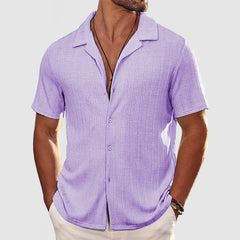 Loookus - Men's Casual Knit Short Sleeve Shirt