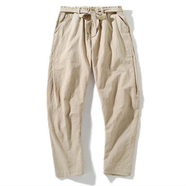 Loookus - Men's casual linen beam pants