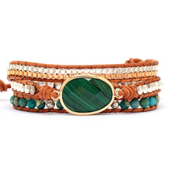 Loookus - Malachite Bracelet-Anti Anxiety Natural Stone Bracelet