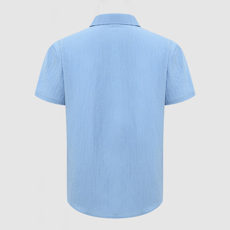 Loookus - Men's Casual Textured Cotton Shirt