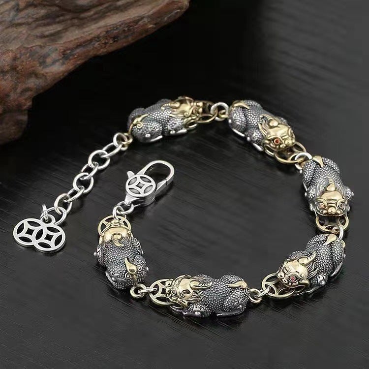 Loookus - 925 Silver Fortune PIxiu Bracelet