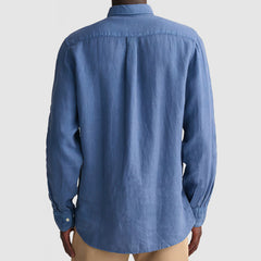 Loookus - Men's Basic Casual Cotton Linen Pocket Shirt