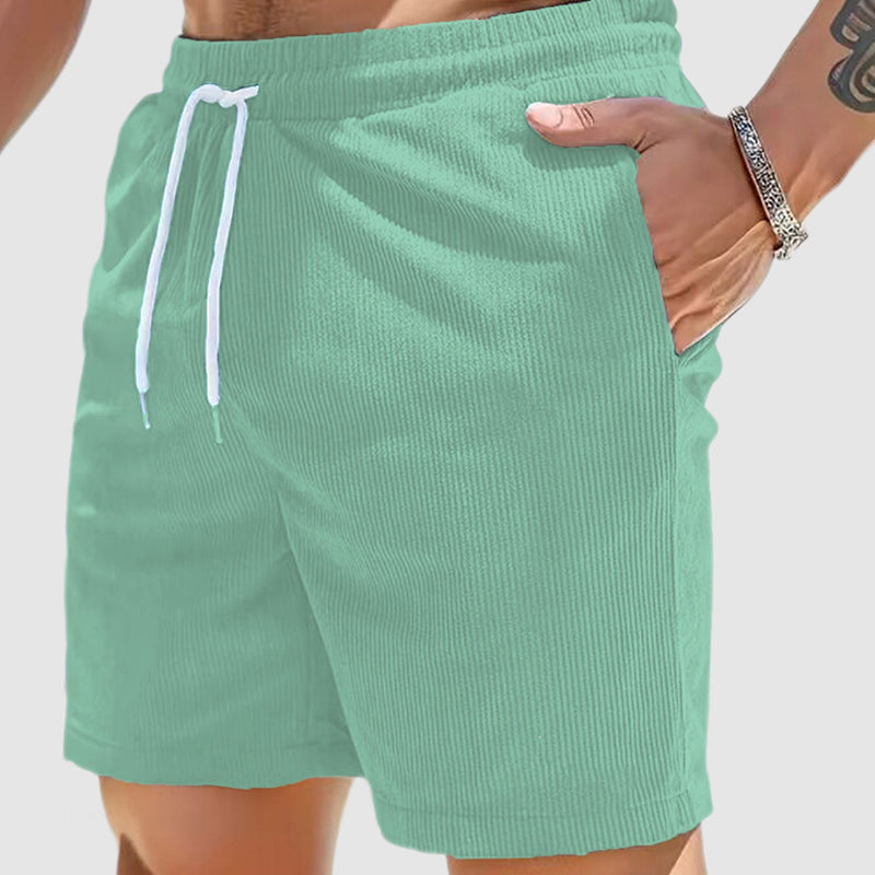 Loookus - Men's Casual Corduroy Seaside Beach Shorts