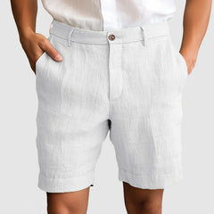 Loookus - Gentleman's Casual Cotton Linen Shorts