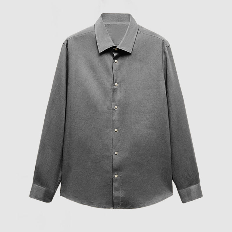 Loookus - Gentleman's Casual Luxury Touch Cotton Linen Shirt