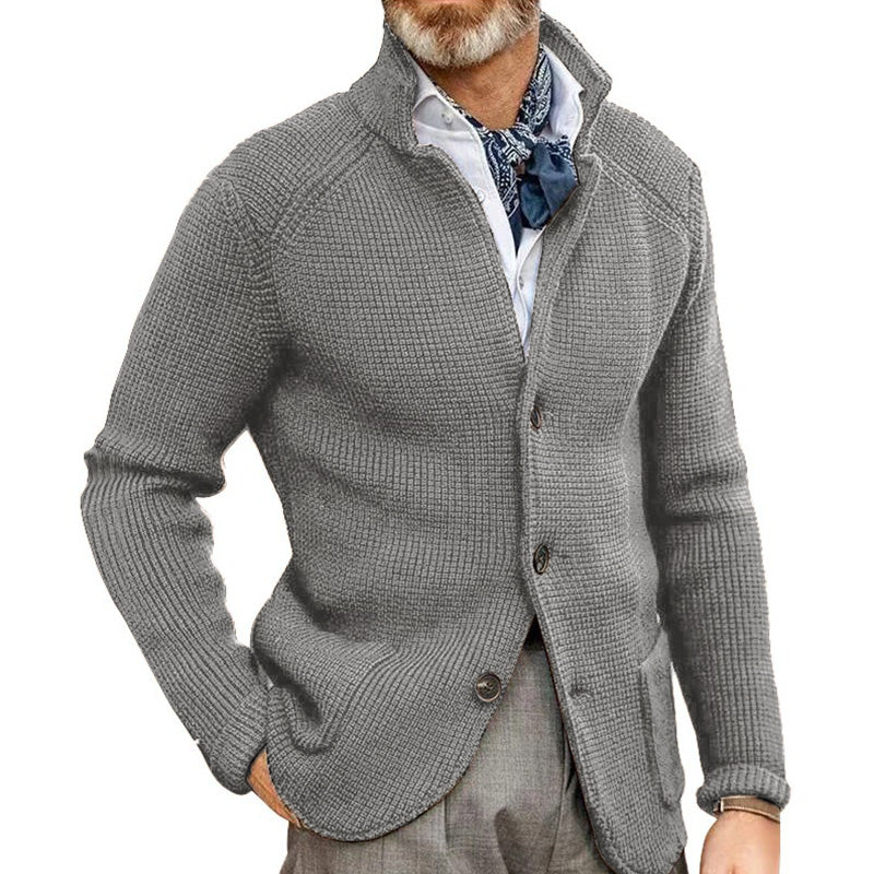 Loookus - Men's long sleeve thickened cardigan warm casual jacket