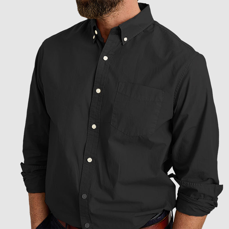 Loookus - Men's combed cotton anti-wrinkle shirt