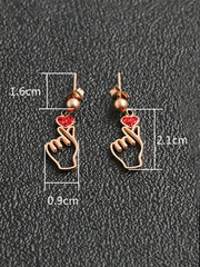 Loookus - Women's Love Heart Earrings