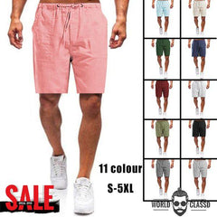 Loookus - Men's Linen Loose Casual Shorts